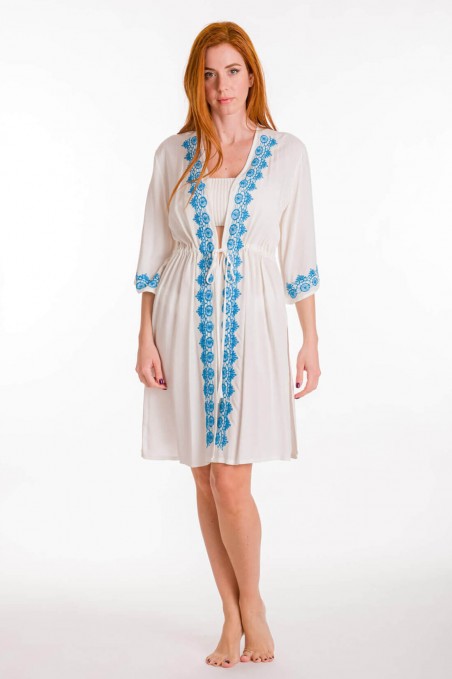 TUNIC VISCOSE WITH EMBROIDERY