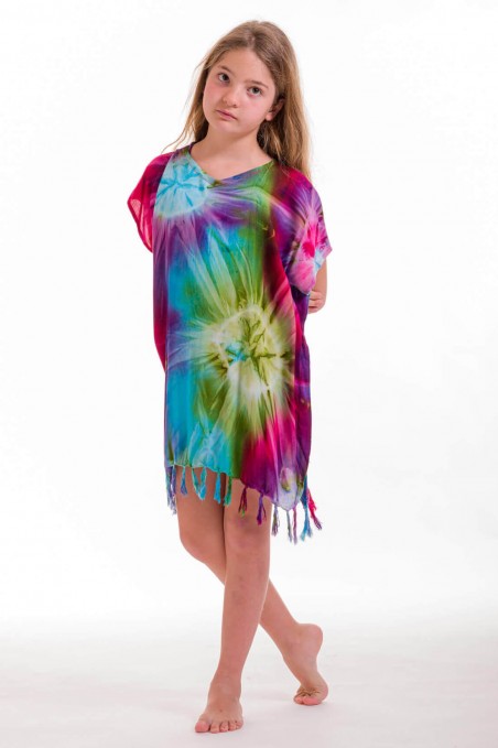 KAFTAN CHILD VISCOSE WITH FRIΝGES