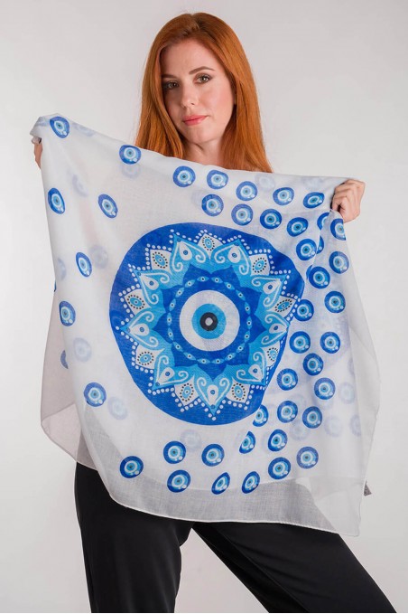 SCARF WITH EVIL EYE