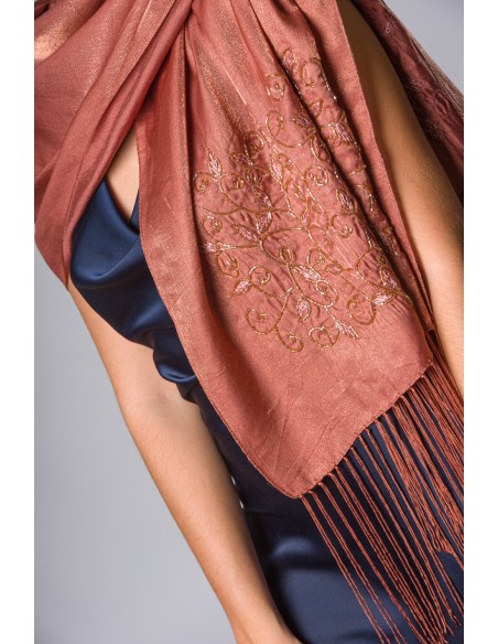 ESARPA SCARF WITH EMBROIDERY
